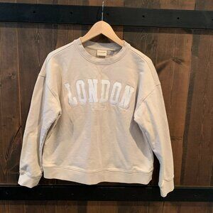 Scotch & Soda Women’s Tan French Terry “London” Crew Neck Sweater / Size Medium